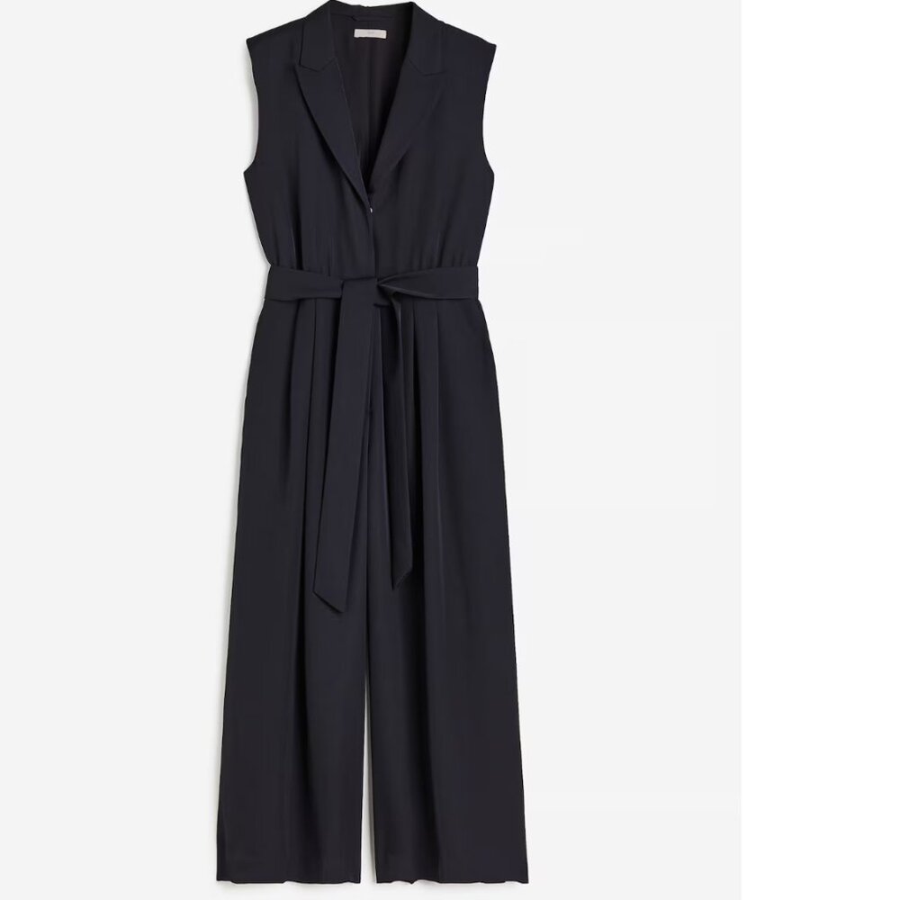 H&M Tailored jumpsuit - Navy Blue - Size XL